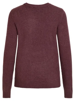 VIRIL O-NECK L/S KNIT TOP-FAV winetasting
