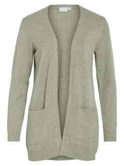 VIRIL OPEN L/S KNIT CARDIGAN - NOOS oil green