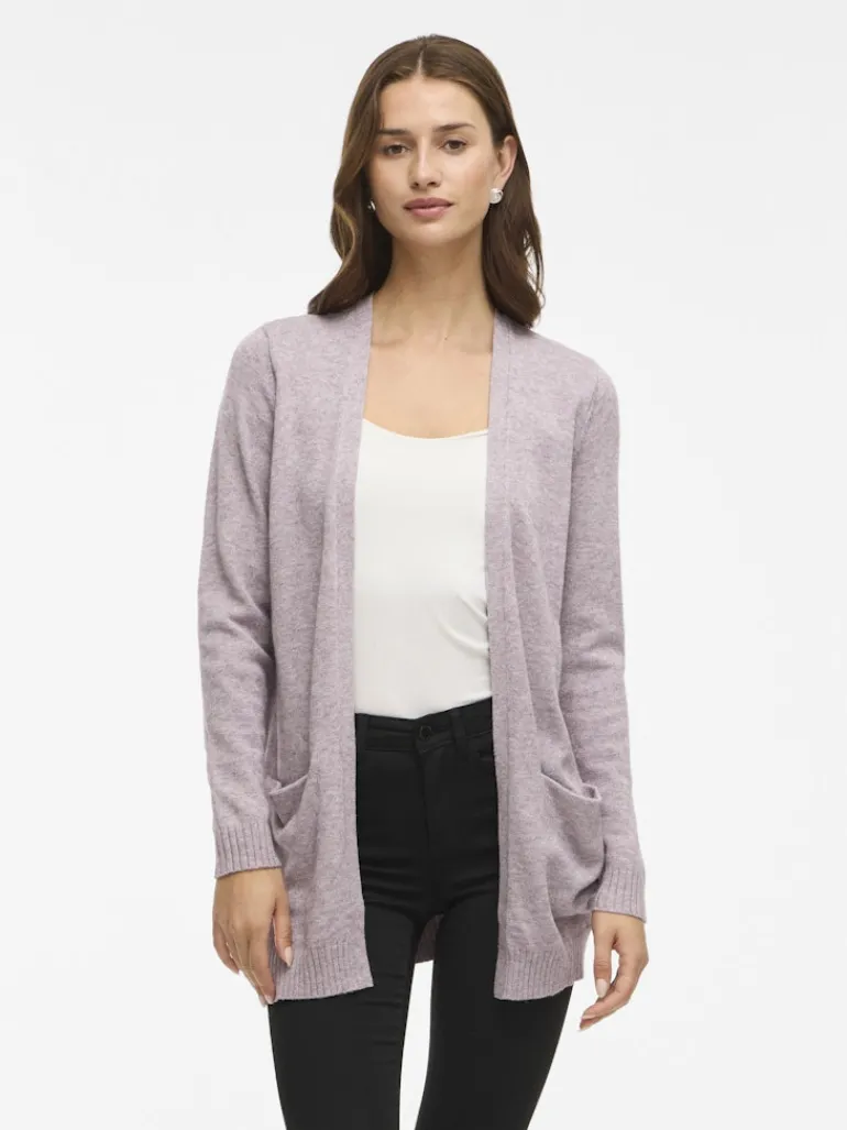 VIRIL OPEN L/S KNIT CARDIGAN - NOOS toadstool