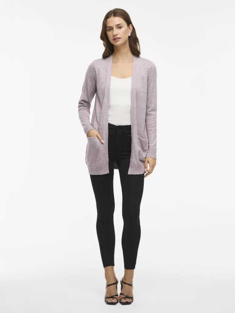 VIRIL OPEN L/S KNIT CARDIGAN - NOOS toadstool