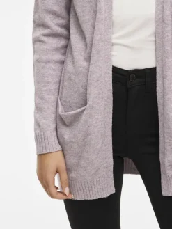 VIRIL OPEN L/S KNIT CARDIGAN - NOOS toadstool