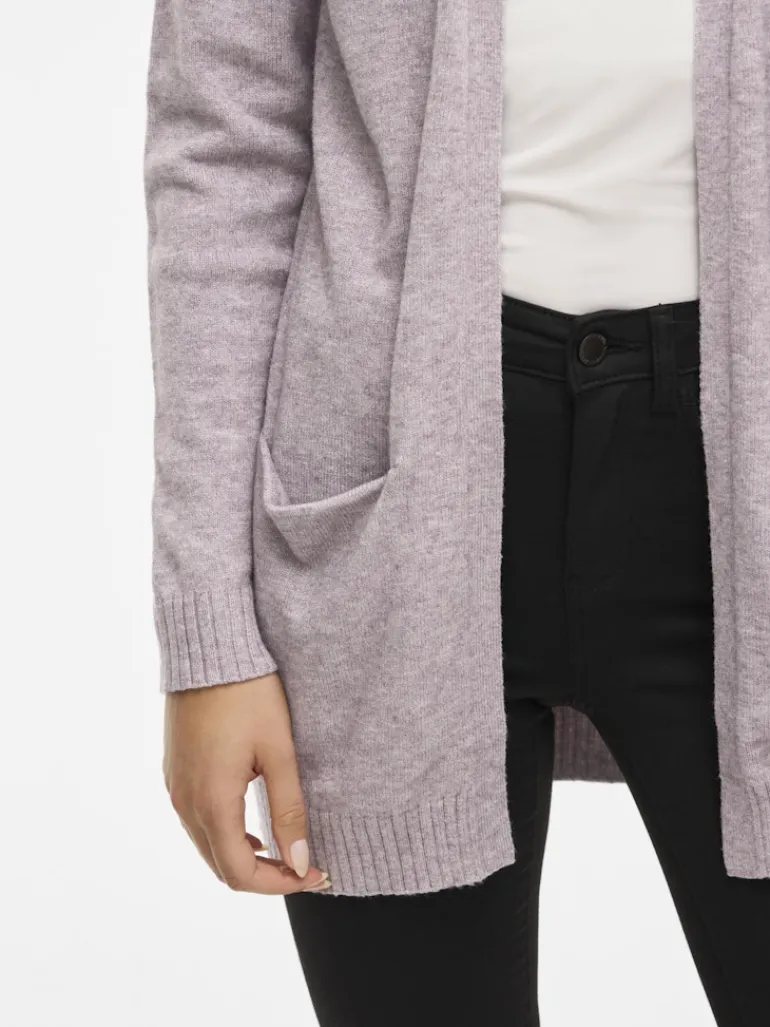 VIRIL OPEN L/S KNIT CARDIGAN - NOOS toadstool
