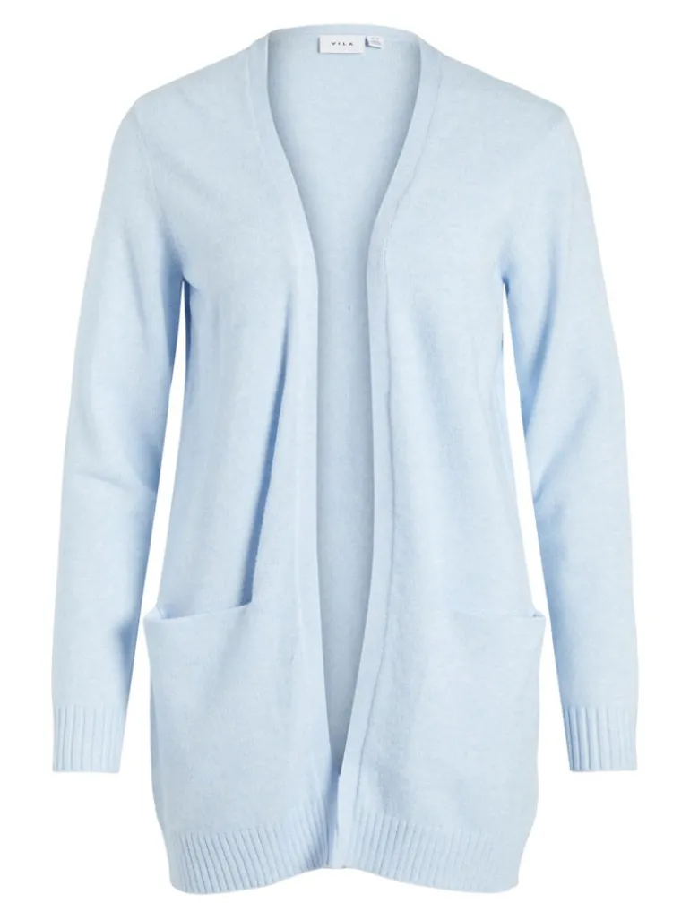 VIRIL OPEN L/S KNIT CARDIGAN - NOOS blau2