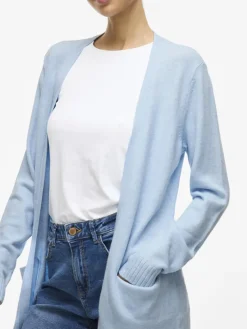 VIRIL OPEN L/S KNIT CARDIGAN - NOOS blau2