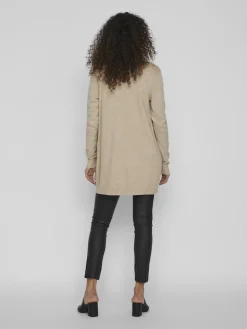 VIRIL OPEN L/S KNIT CARDIGAN - NOOS hellbraun1