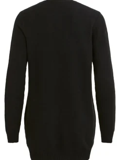 VIRIL OPEN L/S KNIT CARDIGAN - NOOS black