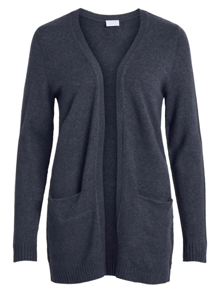 VIRIL OPEN L/S KNIT CARDIGAN - NOOS blau4