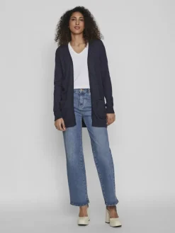 VIRIL OPEN L/S KNIT CARDIGAN - NOOS blau4