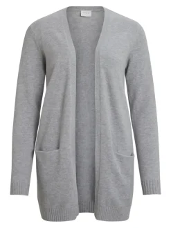 VIRIL OPEN L/S KNIT CARDIGAN - NOOS hellgrau2