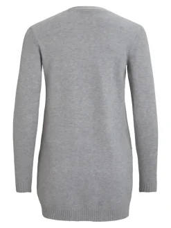 VIRIL OPEN L/S KNIT CARDIGAN - NOOS hellgrau2
