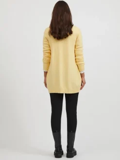 VIRIL OPEN L/S KNIT CARDIGAN - NOOS golden haze