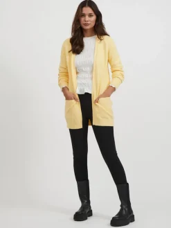 VIRIL OPEN L/S KNIT CARDIGAN - NOOS golden haze