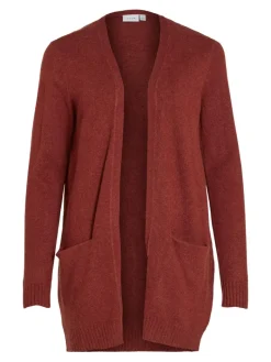VIRIL OPEN L/S KNIT CARDIGAN - NOOS dunkelbraun1
