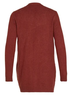VIRIL OPEN L/S KNIT CARDIGAN - NOOS dunkelbraun1