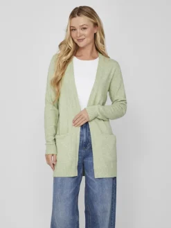 VIRIL OPEN L/S KNIT CARDIGAN - NOOS grün3