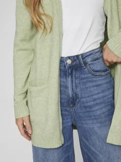 VIRIL OPEN L/S KNIT CARDIGAN - NOOS grün3