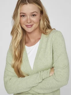 VIRIL OPEN L/S KNIT CARDIGAN - NOOS grün3