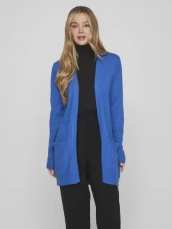VIRIL OPEN L/S KNIT CARDIGAN - NOOS blau3