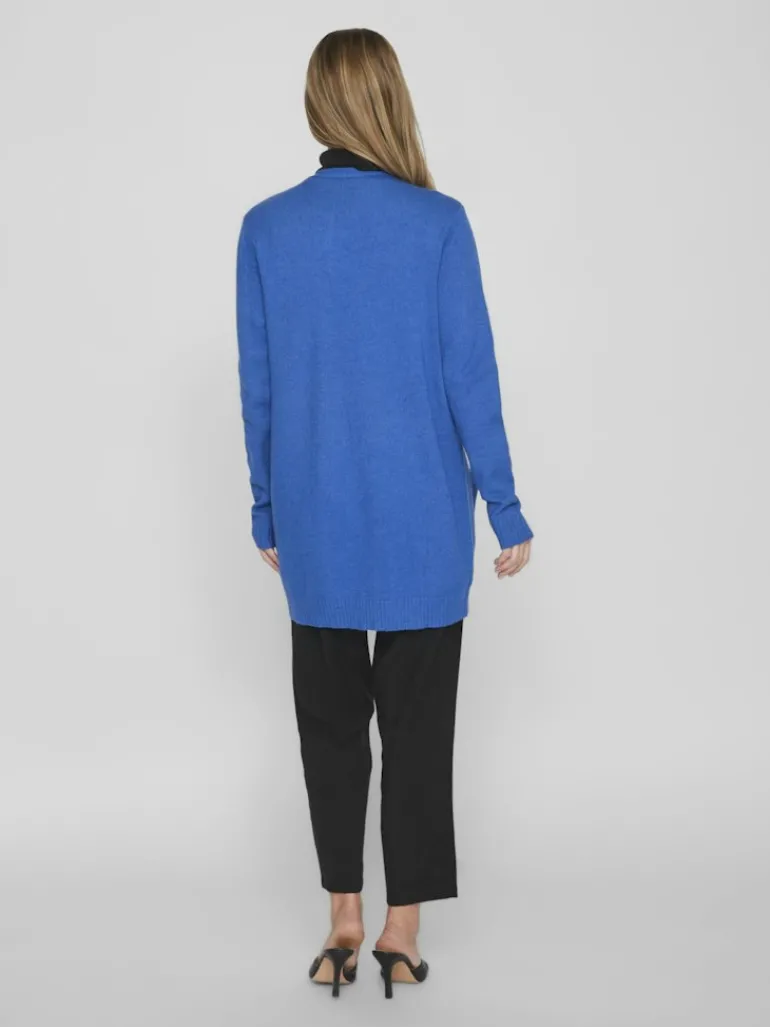 VIRIL OPEN L/S KNIT CARDIGAN - NOOS blau3