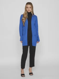 VIRIL OPEN L/S KNIT CARDIGAN - NOOS blau3