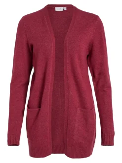 VIRIL OPEN L/S KNIT CARDIGAN - NOOS dunkellila1