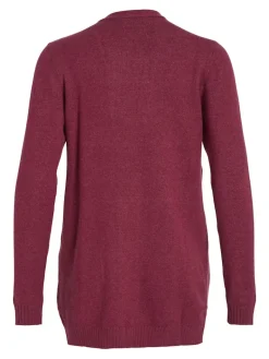 VIRIL OPEN L/S KNIT CARDIGAN - NOOS dunkellila1