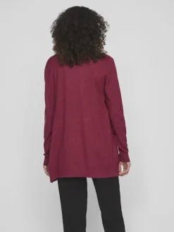 VIRIL OPEN L/S KNIT CARDIGAN - NOOS dunkellila1