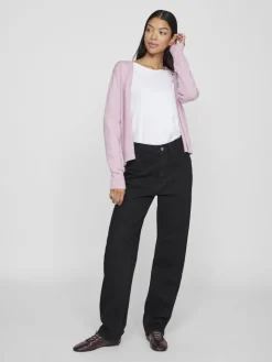 VIRIL SHORT L/S KNIT CARDIGAN-NOOS winsome orchid