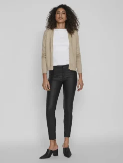 VIRIL SHORT L/S KNIT CARDIGAN-NOOS natural melange