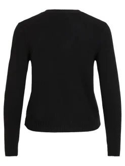 VIRIL SHORT L/S KNIT CARDIGAN-NOOS black