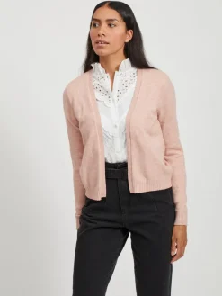 VIRIL SHORT L/S KNIT CARDIGAN-NOOS hellrosa1