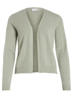 VIRIL SHORT L/S KNIT CARDIGAN-NOOS oil green