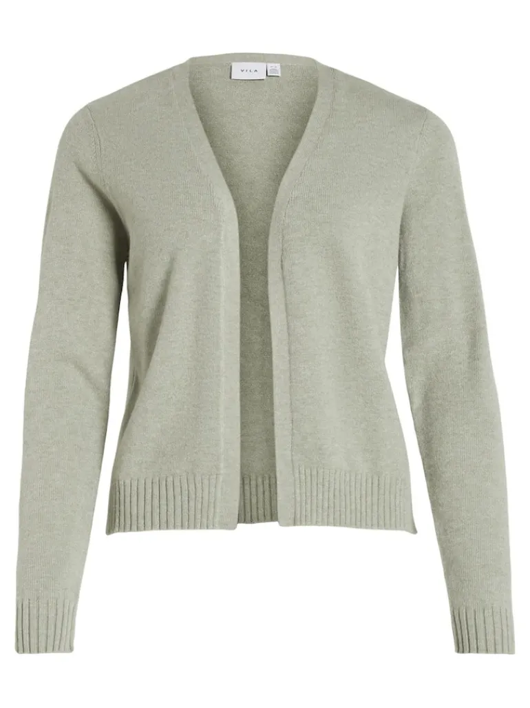 VIRIL SHORT L/S KNIT CARDIGAN-NOOS oil green
