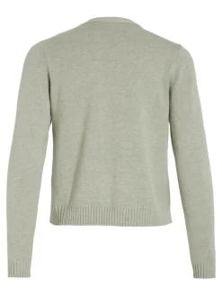 VIRIL SHORT L/S KNIT CARDIGAN-NOOS oil green