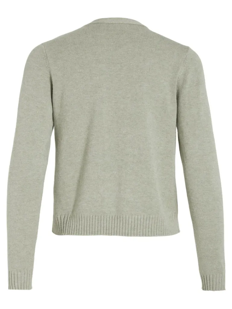 VIRIL SHORT L/S KNIT CARDIGAN-NOOS oil green