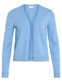 VIRIL SHORT L/S KNIT CARDIGAN-NOOS blissful blue