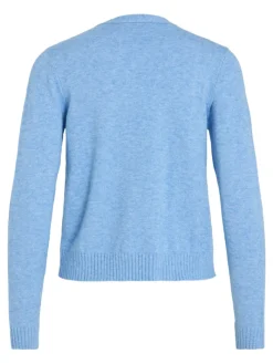 VIRIL SHORT L/S KNIT CARDIGAN-NOOS blissful blue
