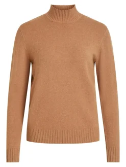 VIRIL TURTLENECK L/S KNIT TOP-FAV tigers eye
