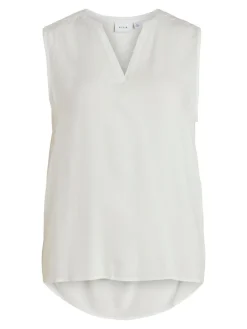VIROMA V-NECK S/L TOP - NOOS snow white
