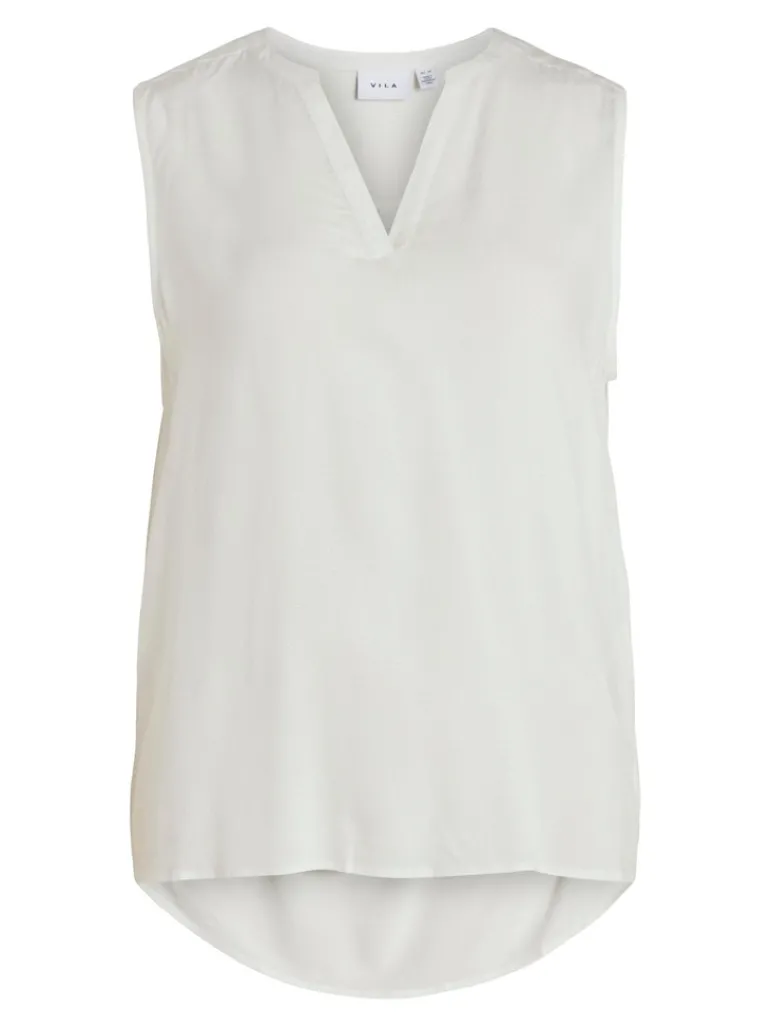 VIROMA V-NECK S/L TOP - NOOS snow white