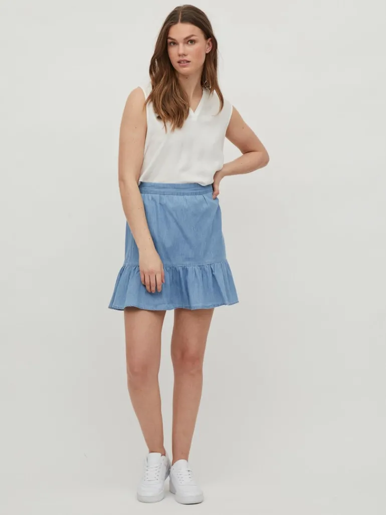 VIROMA V-NECK S/L TOP - NOOS snow white