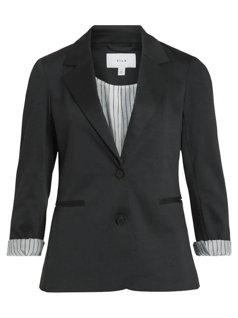 VISAGA L/S JERSEY BLAZER /KA black