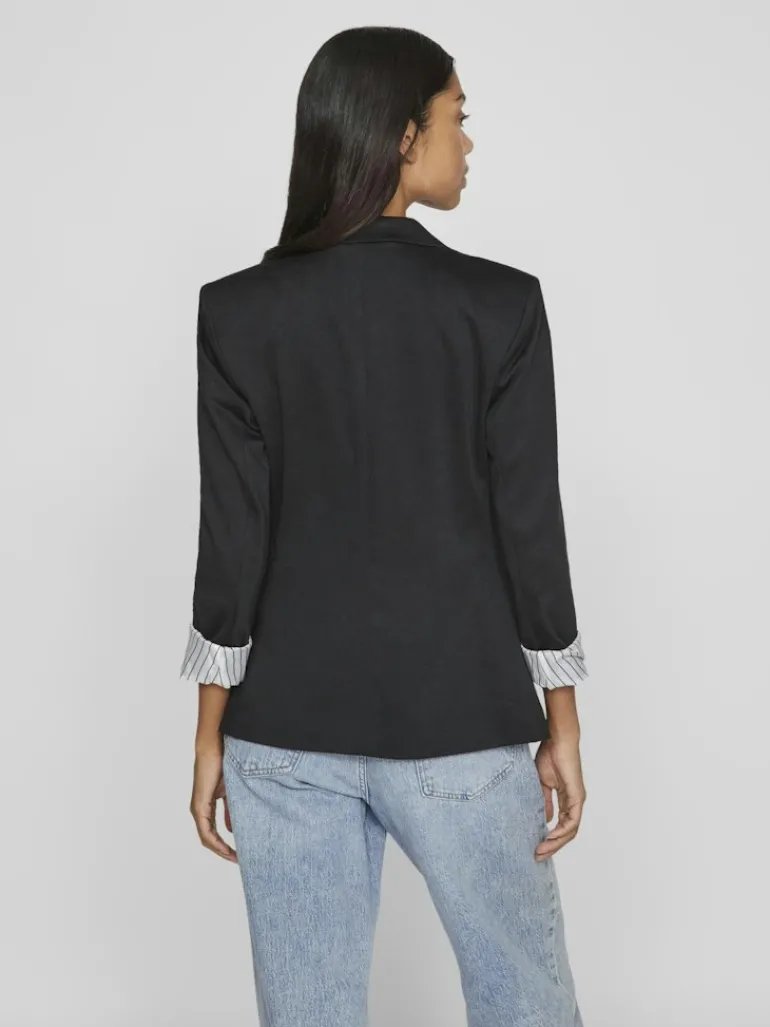 VISAGA L/S JERSEY BLAZER /KA black