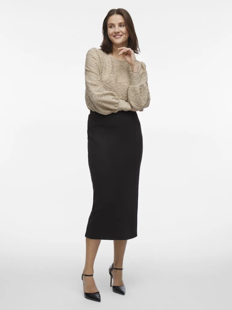 VISANDY HW MIDI SKIRT black
