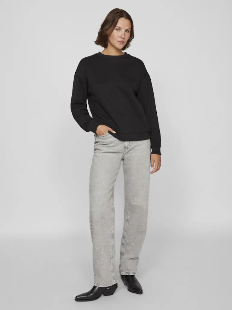 VISANDY L/S SWEAT TOP - NOOS black