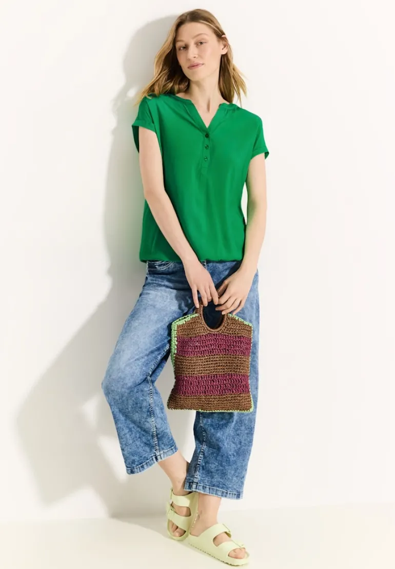 Viskose Bluse fresh apple green