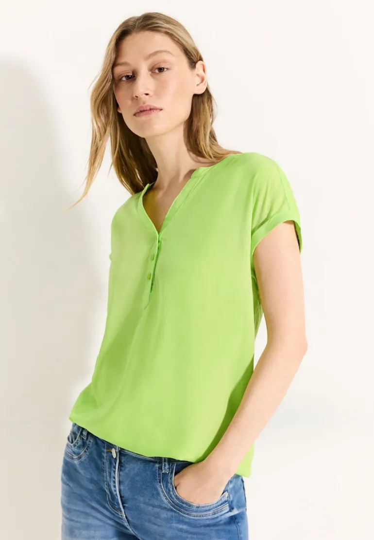 Viskose Bluse soft lime