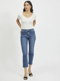 VISOMMER RWRE 7/8 STRAIGHT JEANS - NOOS medium blue denim