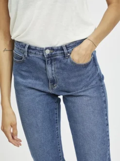 VISOMMER RWRE 7/8 STRAIGHT JEANS - NOOS medium blue denim