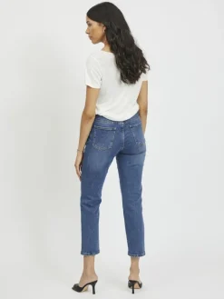 VISOMMER RWRE 7/8 STRAIGHT JEANS - NOOS medium blue denim